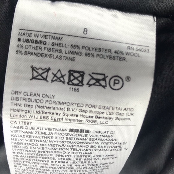 Banana Republic Red & Black Boucle Moto Blazer NWT - Picture 7 of 7